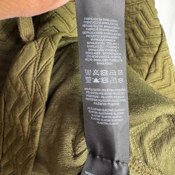 Primark‎ Cares Olive Green Hooded Tracksuit Chevron. Bottom L, Top Oversized 2XL - Picture 7 of 13